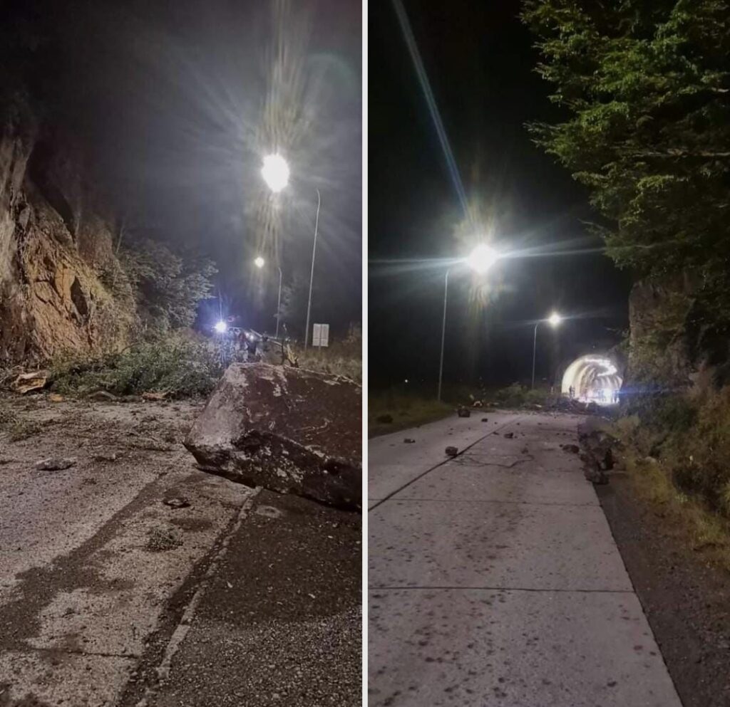 Derrumbe en acceso a túnel Farellón obliga a suspender tránsito vehicular en ruta Coyhaique-Aysén